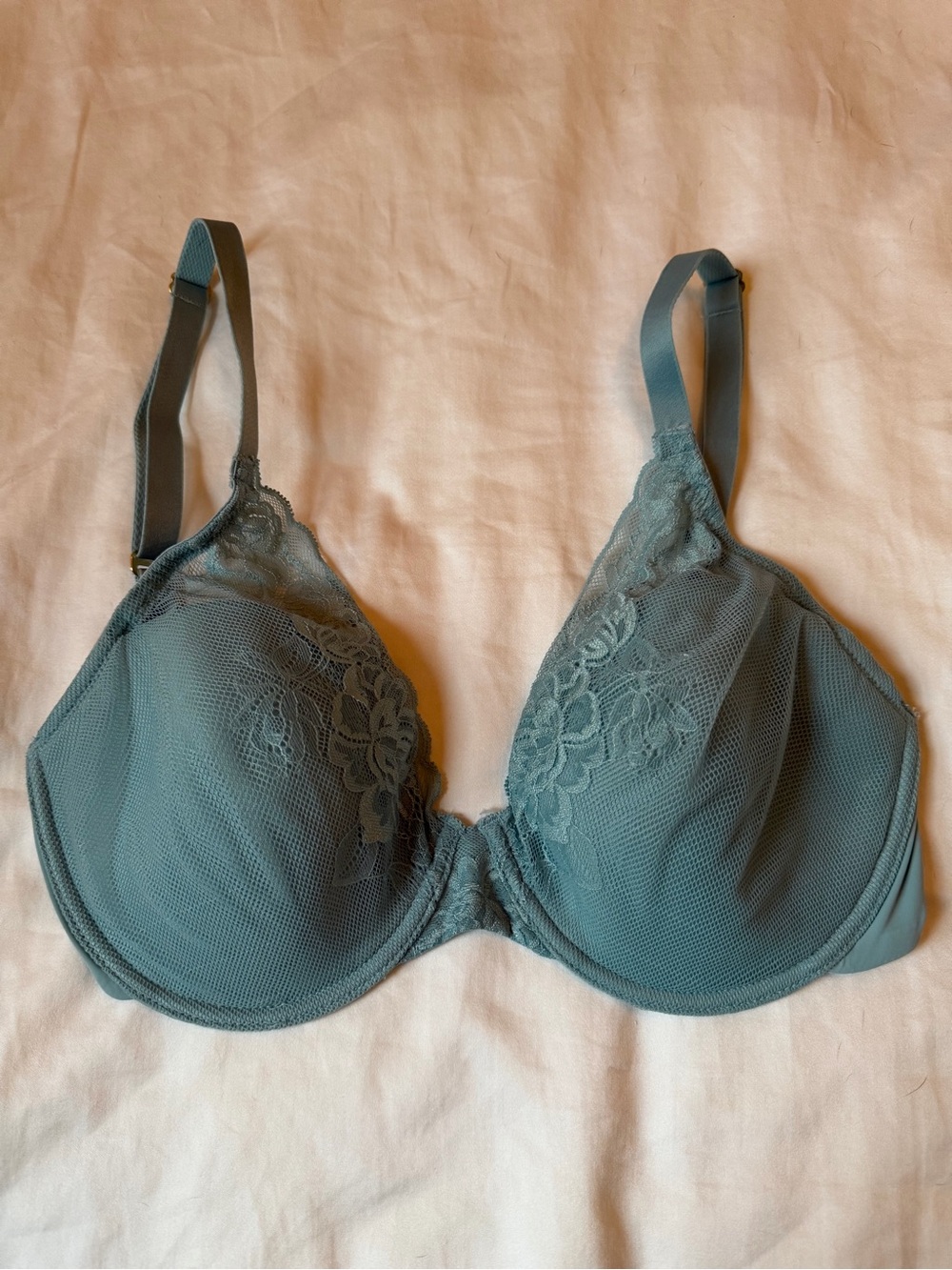Natori Teal Lace Underwire Bra